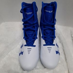 UA Highlight Select MC Blue & White Football Cleat